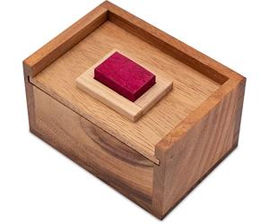 LOGOPLAY The red stone - 3D puzzle - thinking game - puzzle game - patience game - logic game in a wooden box