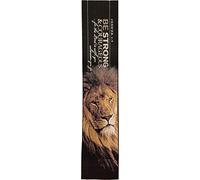 Logos Bookmark - Be Strong & Courageous - Joshua 1:9, Christian Cloth Carpet Bookmark