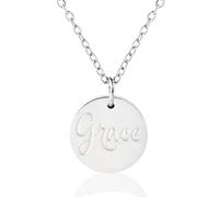 Logos Trading Post Stainless Steel Blessed Pendant Necklace with Inspirational Card & Envelope - Faith Jewelry for Women - Gift, 1 Pack, Stainless Steel, No Gemstone