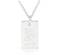 Logos Trading Post Stainless Steel Blessed Pendant Necklace with Inspirational Card & Envelope - Faith Jewelry for Women - Gift, 1 Pack, Stainless Steel, No Gemstone