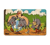 Logoshirt®️ Asterix I Obelix I Boar hunting I Breakfast board I Chopping board I 23x14cm I Dishwasher safe & heat resistant I Licensed original design