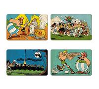 Logoshirt® Asterix I Obelix I Getafix I Vitalstatistix I Breakfast Board I Chopping Board I 23x14cm I Set of 4 I Dishwasher Safe & Heat Resistant I Licensed