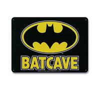 Logoshirt®️ DC Comics I Batman I Batcave I Metal sign I Tin plaque sign I Magnet board I Small I DIN A5 I Licensed original design