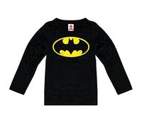 Logoshirt® DC Comics I Batman I Logo I Print Long Sleeve Top I Kids I Boys & Girls I Crew Neck I Cotton I Black I Original Licensed Product I Size 5-6 Years