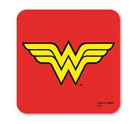 Logoshirt® DC Comics I Wonder Woman I Logo I Coaster I Drinks mat I Cork I 10x10cm I Durable print I Licensed Original Design