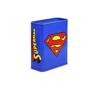 LOGOSHIRT DC Comics - Superman Logo Tin Money Box - Coin Bank - original licensed product