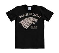 Logoshirt® GoT I Wolf I Winter is Coming I Print T-Shirt I Men & Women I Short Sleeve I Licensed Original Design
