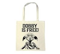 Logoshirt - Harry Potter - Dobby Is Free - Shopping Bag Eco - Resuable Shopper Bag - Original Licensed Design