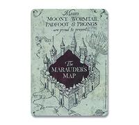 Logoshirt®️ Harry Potter I Marauder's Map I Metal sign I Tin plaque sign I Magnet board I Small I DIN A5 I Licensed original design