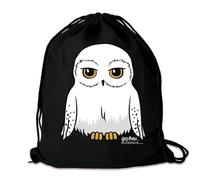 Logoshirt® Harry Potter - Owl - Hedwig I Printed Gym Bag - Fabric Backpack 100% Cotton I AZO-Free I Black I Original Licensed Design