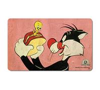 Logoshirt® Looney Tunes I Sylvester & Tweety I Sandwich I Breakfast Board I Chopping Board I 23x14cm I Dishwasher Safe & Heat Resistant I Licensed Original Design