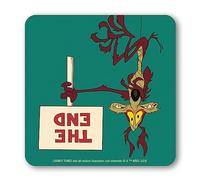 Logoshirt® Looney Tunes I Wile E. Coyote I The End I Coaster I Drinks mat I Cork I 10x10cm I Durable print I Licensed Original Design