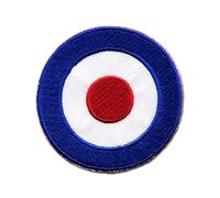 Logoshirt® Symbol I Mod I Target I Iron-on Patch I Farbric Badge I Clothing appliqué I 7x7 cm I Embroided I Licensed Original Design