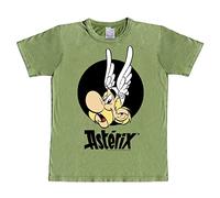 Logoshirt® The Adventures of Asterix - Asterix Portrait I Print - Vintage T-Shirt Men & Women I Light Green I Licensed Original Design, Size M