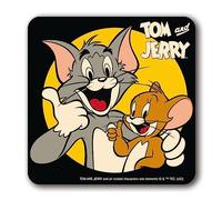 Logoshirt® Tom and Jerry I Thumbs Up I Coaster I Drinks mat I Cork I 10x10cm I Durable print I Licensed Original Design