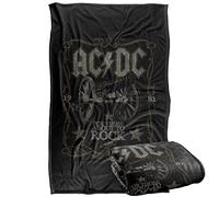 LOGOVISION Acdc Rock Label Silky Touch Super Soft Throw Blanket 91 x 147 Cm