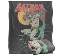 LOGOVISION Batman 70's Silky Touch Super Soft Throw Blanket 50"x60"
