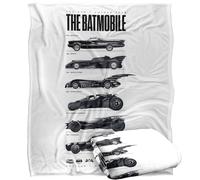 LOGOVISION Batman 85Th Anniversary Batmobile On Light Silky Touch Super Soft Throw Blanket 152 X 127 Cm