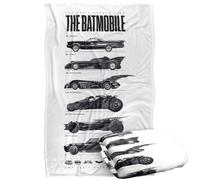 LOGOVISION Batman 85Th Anniversary Batmobile On Light Silky Touch Super Soft Throw Blanket 91 x 147 Cm