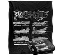 LOGOVISION Batman 85th Mashups Batmobile Side Shots Silky Touch Super Soft Throw Blanket 50"x60"