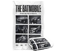 LOGOVISION Batman 85th Mashups Batmobiles Live Shots Silky Touch Super Soft Throw Blanket 36"x58"