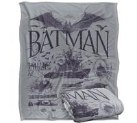 LOGOVISION Batman 85th Mashups Big Logo Batmobiles Silky Touch Super Soft Throw Blanket 50"x60"