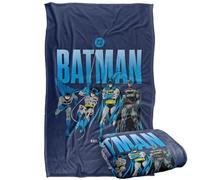 LOGOVISION Batman Across The Years Line Up Silky Touch Super Soft Throw Blanket 91 x 147 Cm
