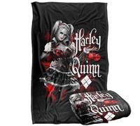 LOGOVISION Batman Arkham Knight Harley Quinn Dice Silky Touch Super Soft Throw Blanket 36"x58"