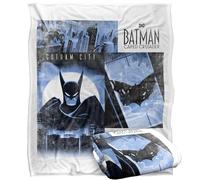 LOGOVISION Batman Caped Crusader Animated Series Gotham Square Silky Touch Super Soft Throw Blanket 50"x60"