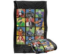 LOGOVISION Batman Character Squares Silky Touch Super Soft Throw Blanket 36"x58"