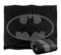 LOGOVISION Batman Classic Shield Logo Tonal Silky Touch Super Soft Throw Blanket 152 X 127 Cm