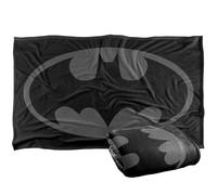 LOGOVISION Batman Classic Shield Logo Tonal Silky Touch Super Soft Throw Blanket 91 x 147 Cm