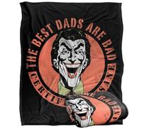 LOGOVISION Batman Father'S Day Joker The Best Dads Are Bad Silky Touch Super Soft Throw Blanket 152 X 127 Cm