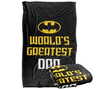 LOGOVISION Batman Father'S Day World'S Greatest Dad Silky Touch Super Soft Throw Blanket 91 x 147 Cm