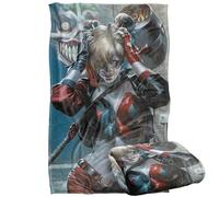 LOGOVISION Batman Harley Quinn Hammer Time Silky Touch Super Soft Throw Blanket 91 x 147 Cm