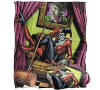 LOGOVISION Batman Harley Quinn Joker Portrait Silky Touch Super Soft Throw Blanket 152 X 127 Cm