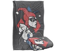 LOGOVISION Batman Harley Quinn Profiling Silky Touch Super Soft Throw Blanket 36"x58"