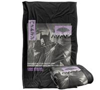 LOGOVISION Batman Kanji Darkest Shadows Silky Touch Super Soft Throw Blanket 91 x 147 Cm