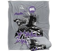 LOGOVISION Batman Purple Kanji Skyline Silky Touch Super Soft Throw Blanket 152 X 127 Cm