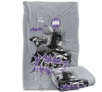 LOGOVISION Batman Purple Kanji Skyline Silky Touch Super Soft Throw Blanket 91 x 147 Cm