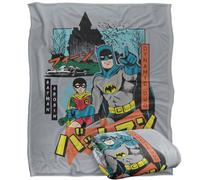LOGOVISION Batman Robin Kanji Dynamic Duo Silky Touch Super Soft Throw Blanket 152 X 127 Cm
