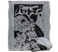LOGOVISION Batman Robin Kanji One Color Cover Silky Touch Super Soft Throw Blanket 152 X 127 Cm