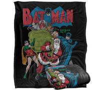 LOGOVISION Batman Seasons Greetings Christmas Comic Cover Silky Touch Super Soft Throw Blanket 152 X 127 Cm