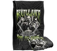 LOGOVISION Beetlejuice 2 (2024) Beetlejuice Beetlejuice Group Band Silky Touch Super Soft Throw Blanket 91 x 147 Cm