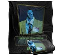 LOGOVISION Beetlejuice 2 2024 Bob Employee of The Millenuim Silky Touch Super Soft Throw Blanket 50"x60"