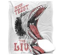LOGOVISION Beetlejuice Never Trust The Living Silky Touch Super Soft Throw Blanket 50"x60"