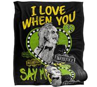 LOGOVISION Beetlejuice Say My Name Valentine Silky Touch Super Soft Throw Blanket 152 X 127 Cm