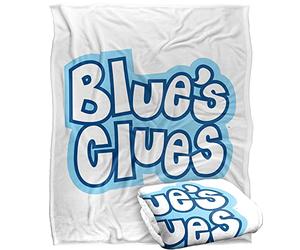 LOGOVISION Blues Clues Blue'S Clues Vintage Logo Silky Touch Super Soft Throw Blanket 152 X 127 Cm