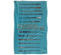 LOGOVISION Fantastic Beasts The Secrets Of Dumbledore Wands Silky Touch Super Soft Throw Blanket 91 x 147 Cm