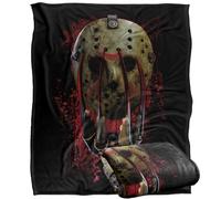 LOGOVISION Freddy Vs Jason Mask And Claws Silky Touch Super Soft Throw Blanket 152 X 127 Cm
